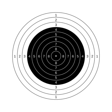 10m air rifle target